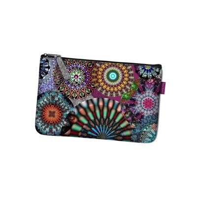 Pochette Carrusel De Fieltro Gris Línea Pocket Bertoni