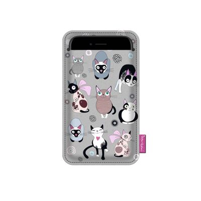 Funda Smartphone Catnip En Fieltro Gris Bertoni