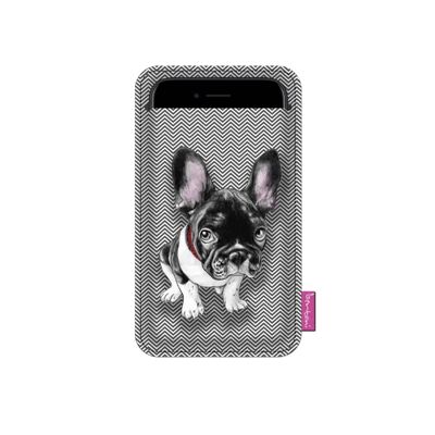 Custodia Chester Per Smartphone In Feltro Grigio Bertoni