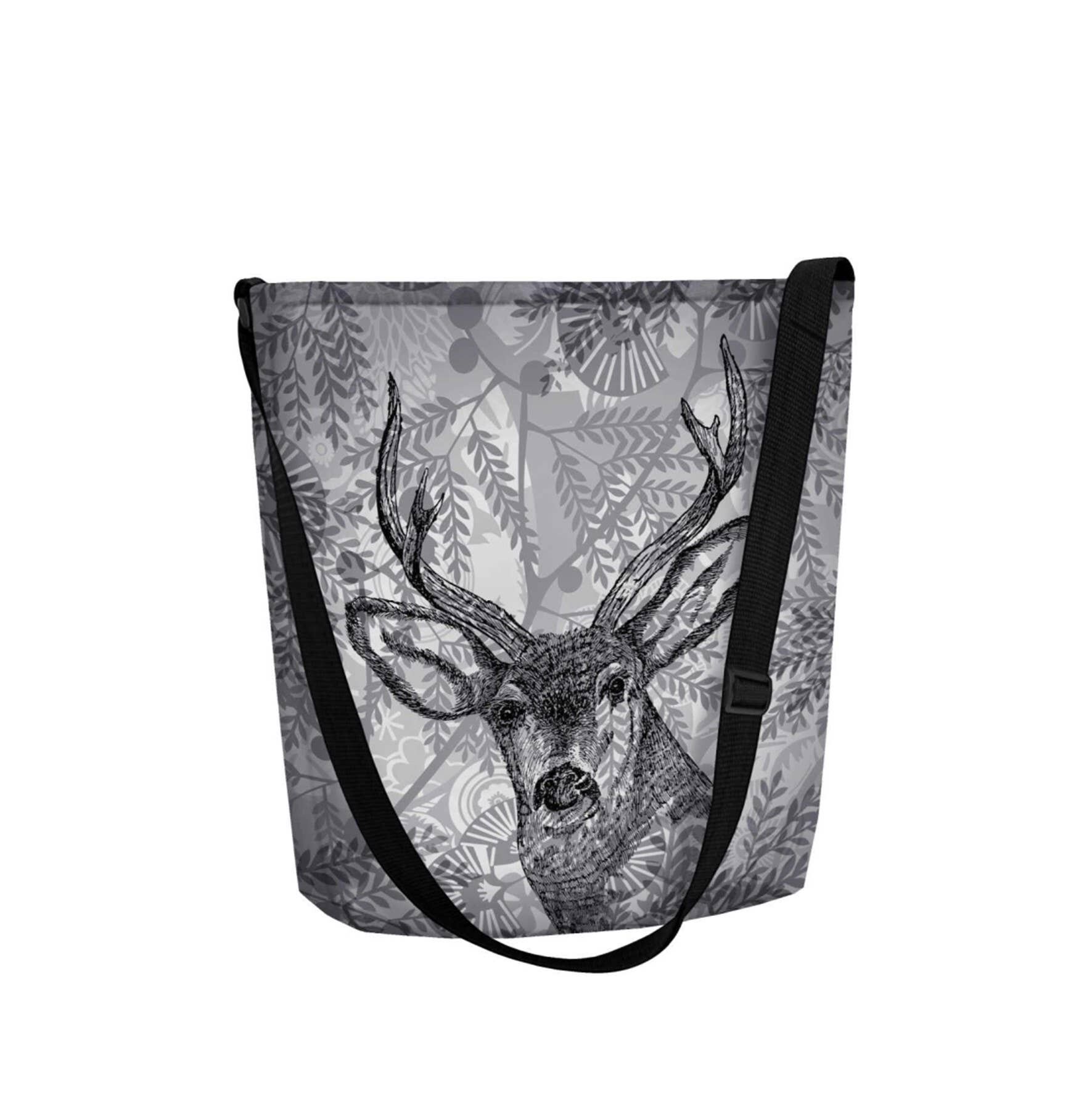 Borsa A Tracolla Daniel In Feltro Grigio Della Linea Funky Bertoni