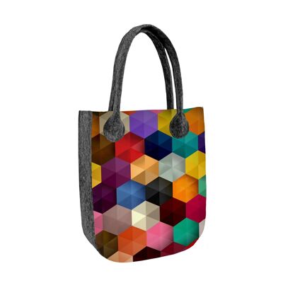 Borsa Shopper Factor In Feltro Linea City Bertoni