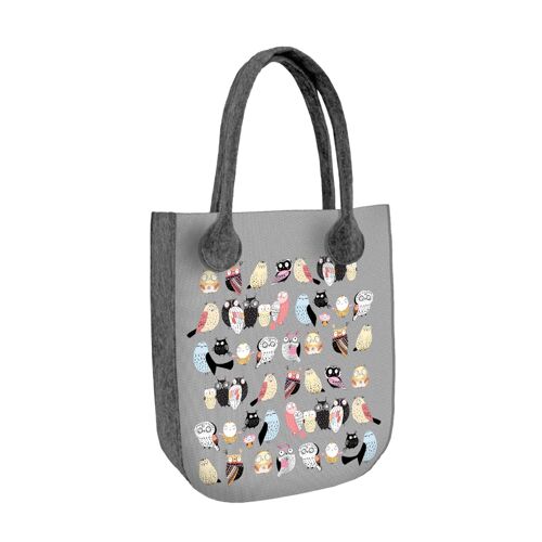 Borsa Shopper Family In Feltro Linea City Bertoni