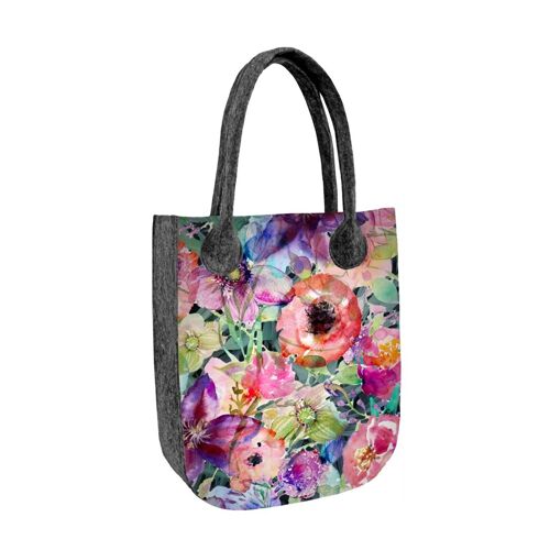 Borsa Shopper Flora In Feltro Linea City Bertoni