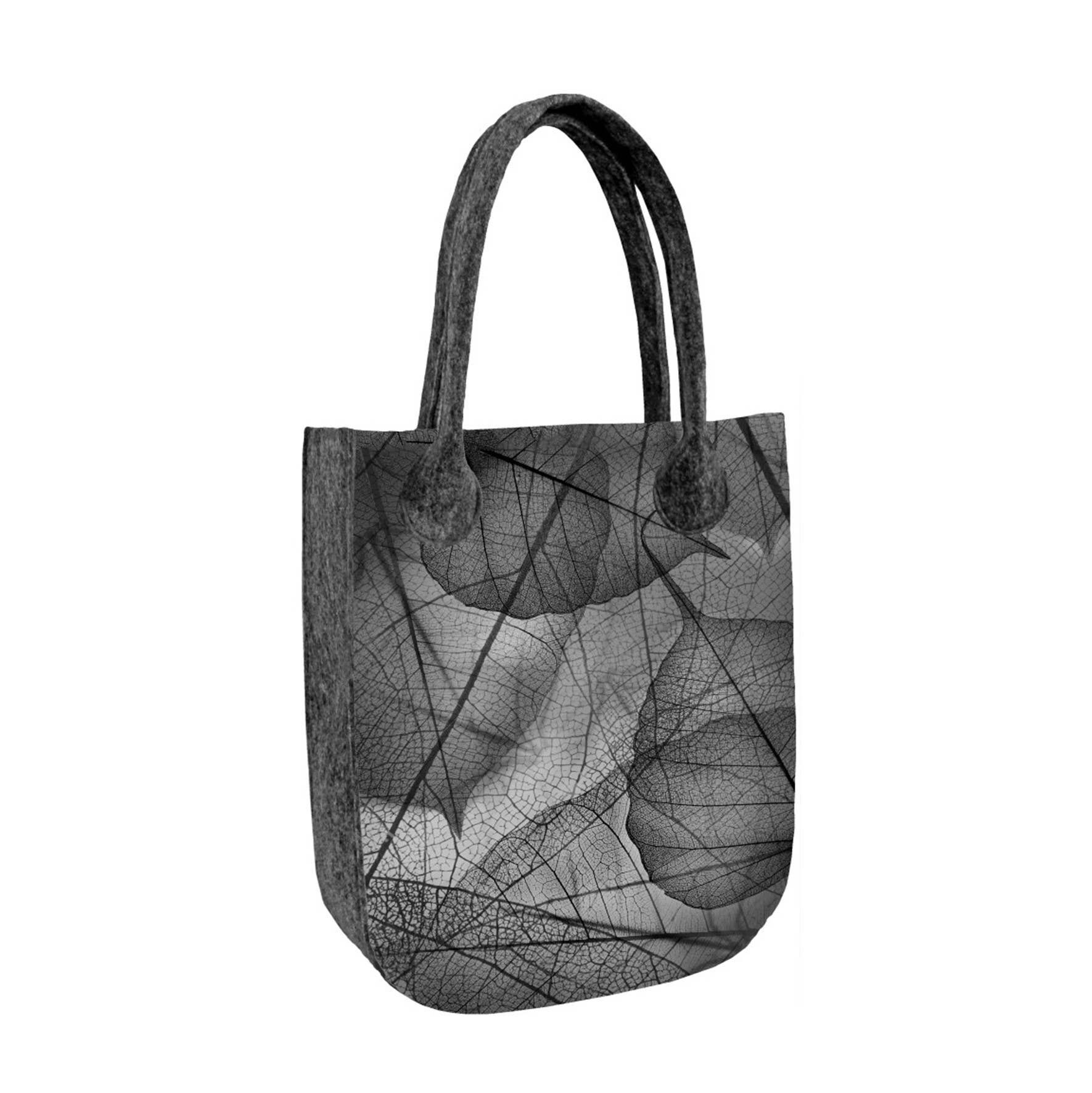 Fragile Shoulder Bag In Felt City Line Bertoni