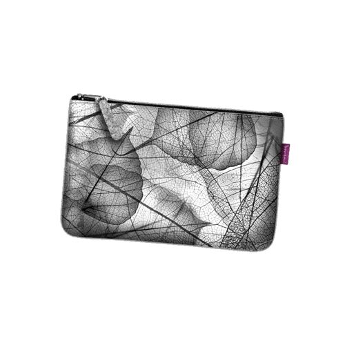 Fragile Pochette In Grey Felt Pocket Line Bertoni