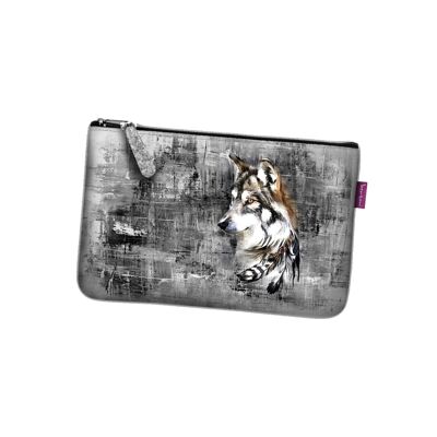 Kostenlose Pochette aus grauem Filz Pocket Line Bertoni