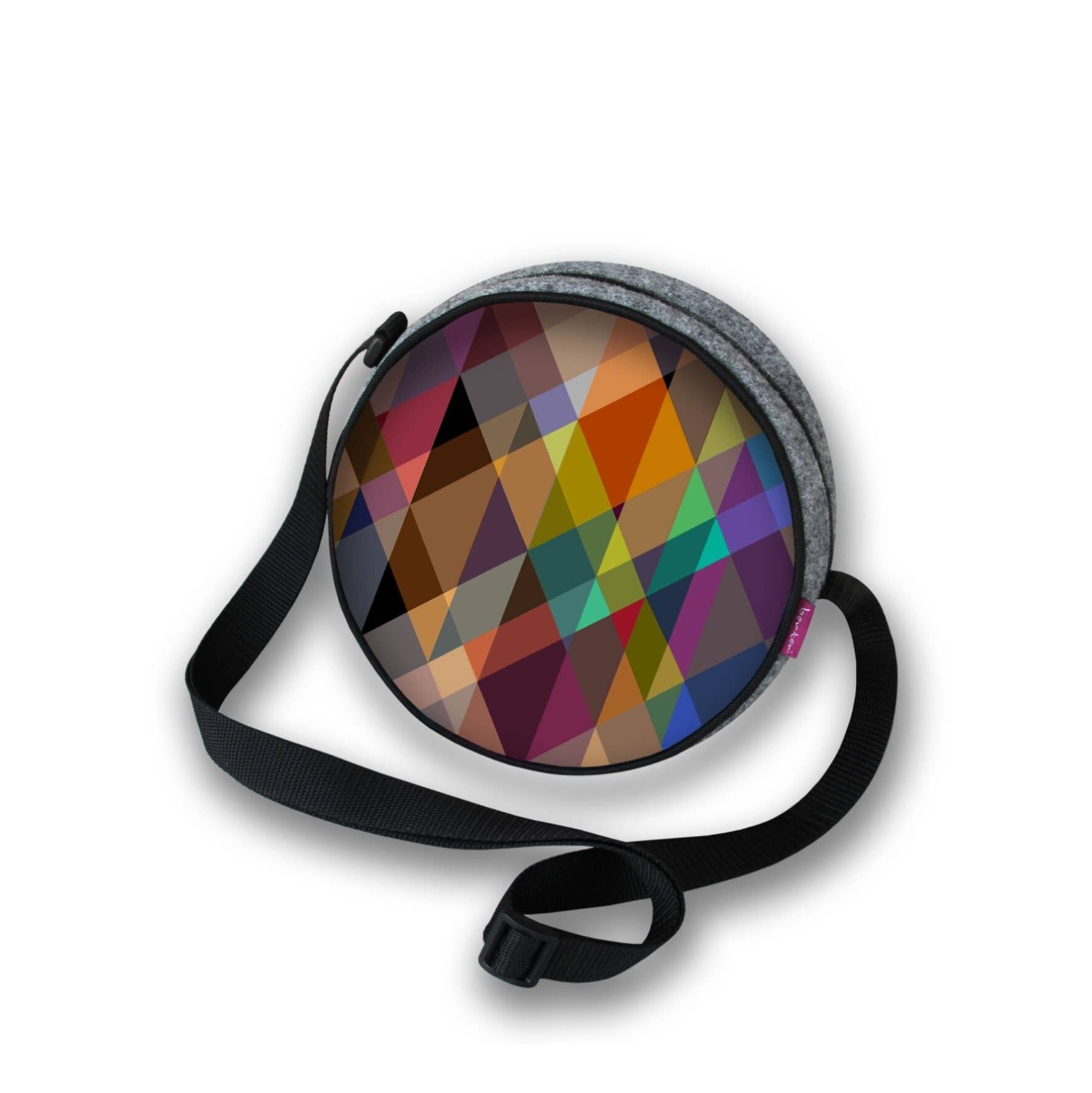 Borsa a tracolla Fusion in feltro Twist Line Bertoni