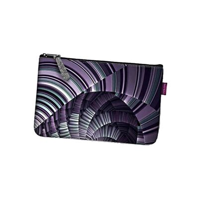 Galaxy Pochette In Grey Felt Pocket Line Bertoni