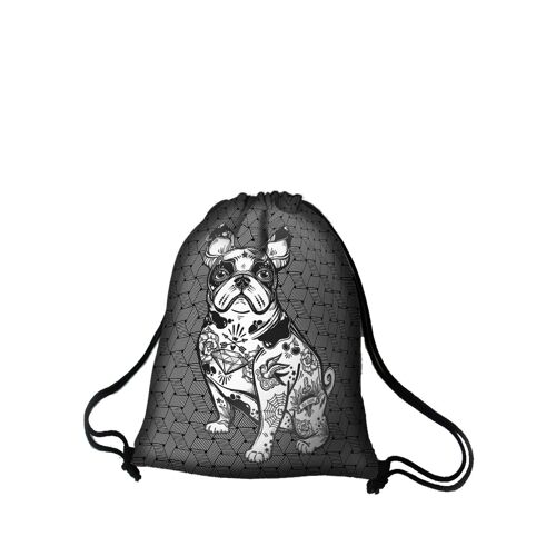 Gonzo Backpack In Canvas Sack Line Bertoni