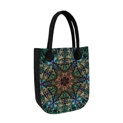 Borsa Shopper Gotic In Feltro Antracite Linea City Bertoni