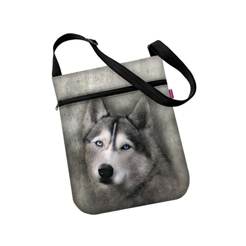 Borsa A Tracolla Husky In Canvas Linea Joy Bertoni