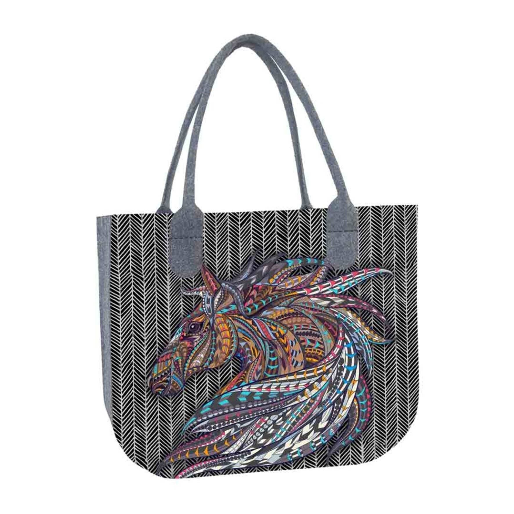 Bolso de hombro Irokez en fieltro Lady XL Line Bertoni