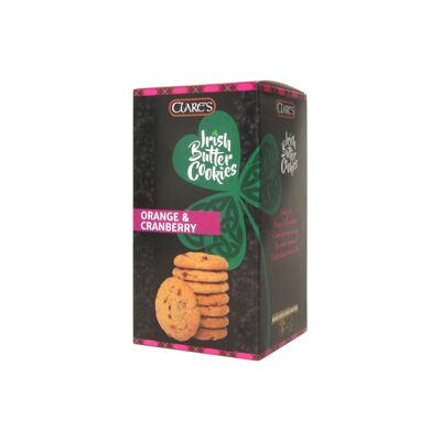 BISCUITS AU BEURRE D'IRLANDE - ORANGE ET CANNEBERGE