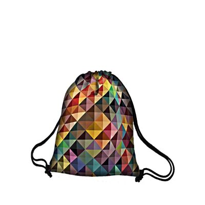 Jazz Backpack In Canvas Sack Line Bertoni