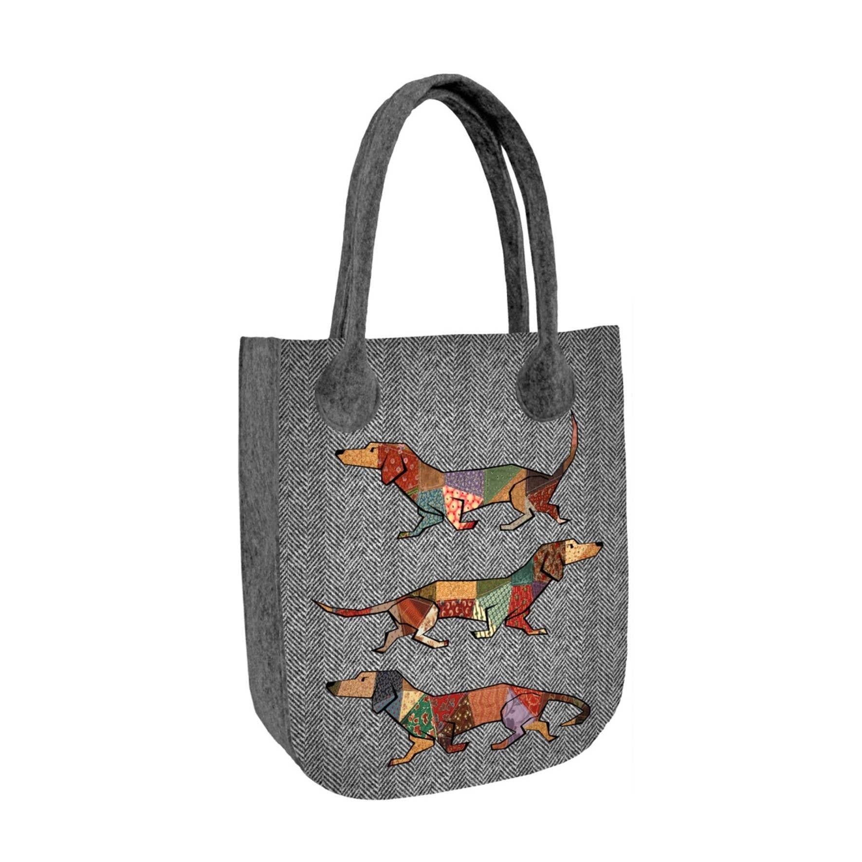 Umhängetasche Joker aus Filz City Line Bertoni