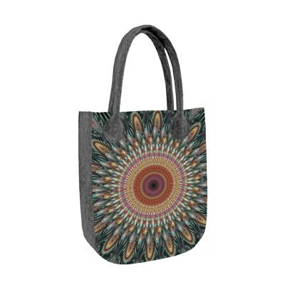 Borsa Shopper Kaleidoscopio In Feltro Linea City Bertoni