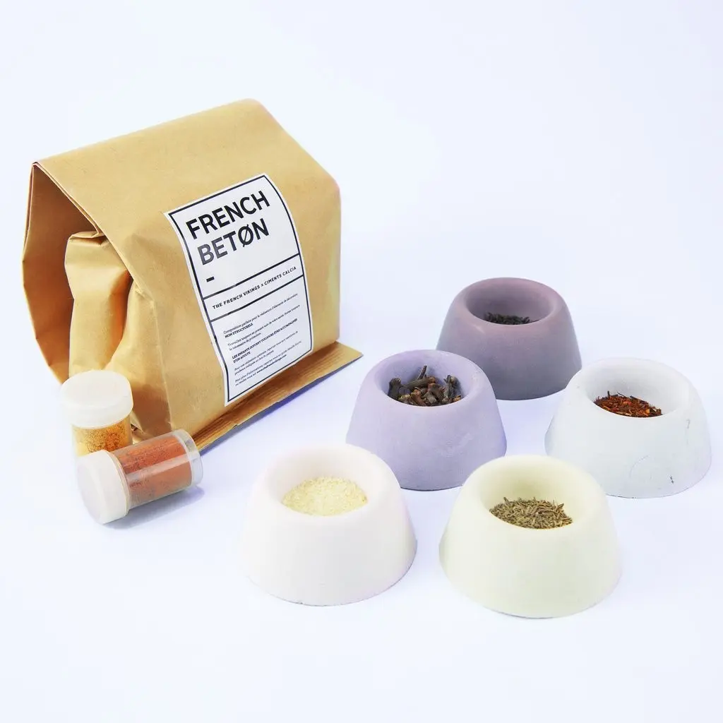 Achat Køffret / kit béton DIY pour 5 pots KYNDA - 2 moules - 4 pigments ...