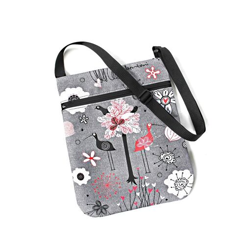 Borsa A Tracolla Kiwi In Canvas Linea Joy Bertoni