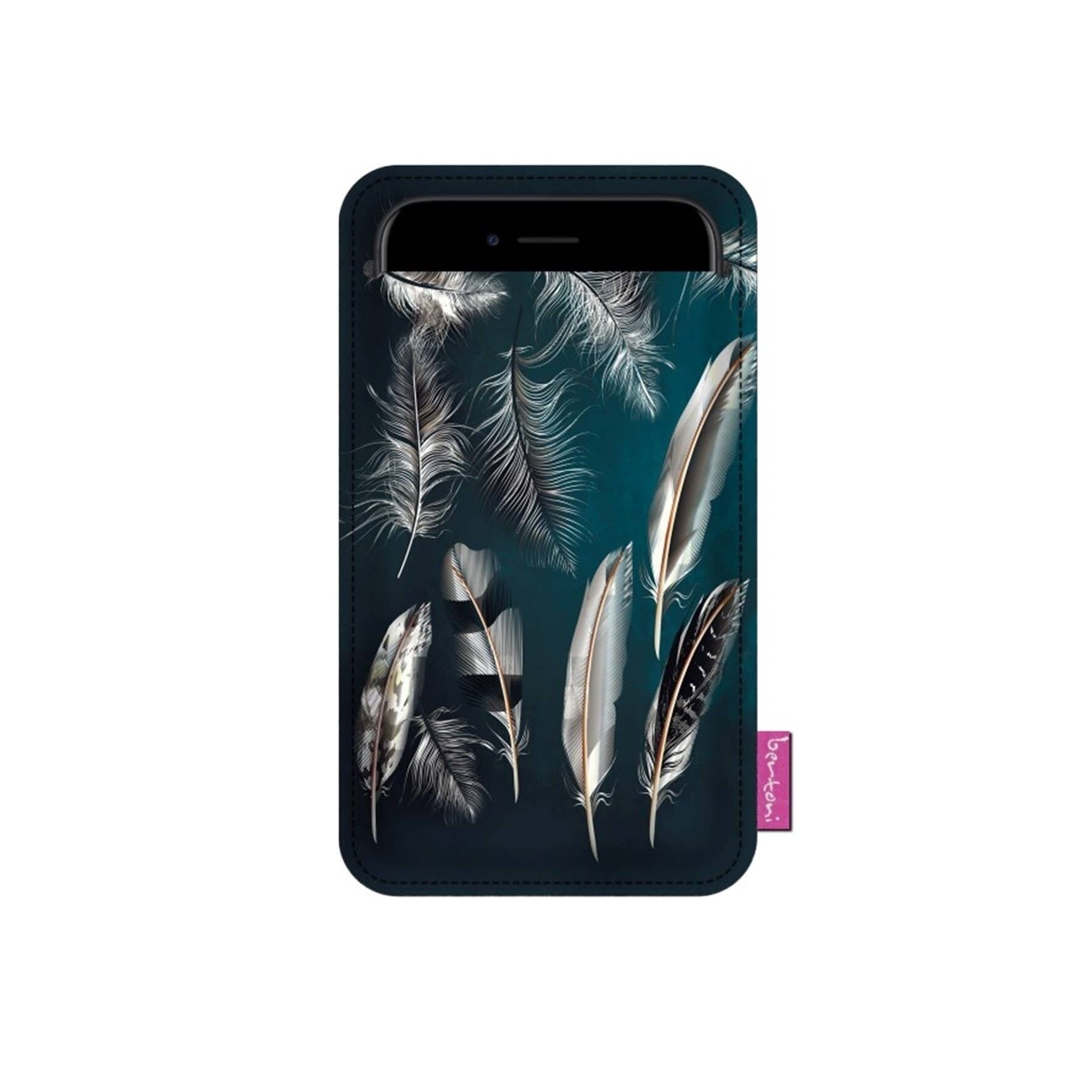 Custodia Smartphone Levitación En Feltro Grigio Bertoni