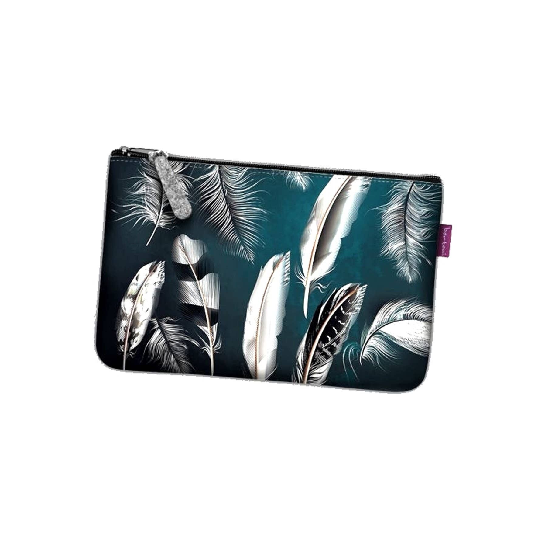 Pochette Levitation In Feltro Grigio Linea Tasca Bertoni