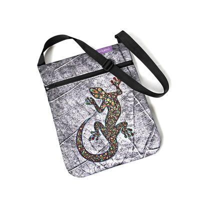 Borsa A Tracolla Lucertola In Canvas Linea Joy Bertoni