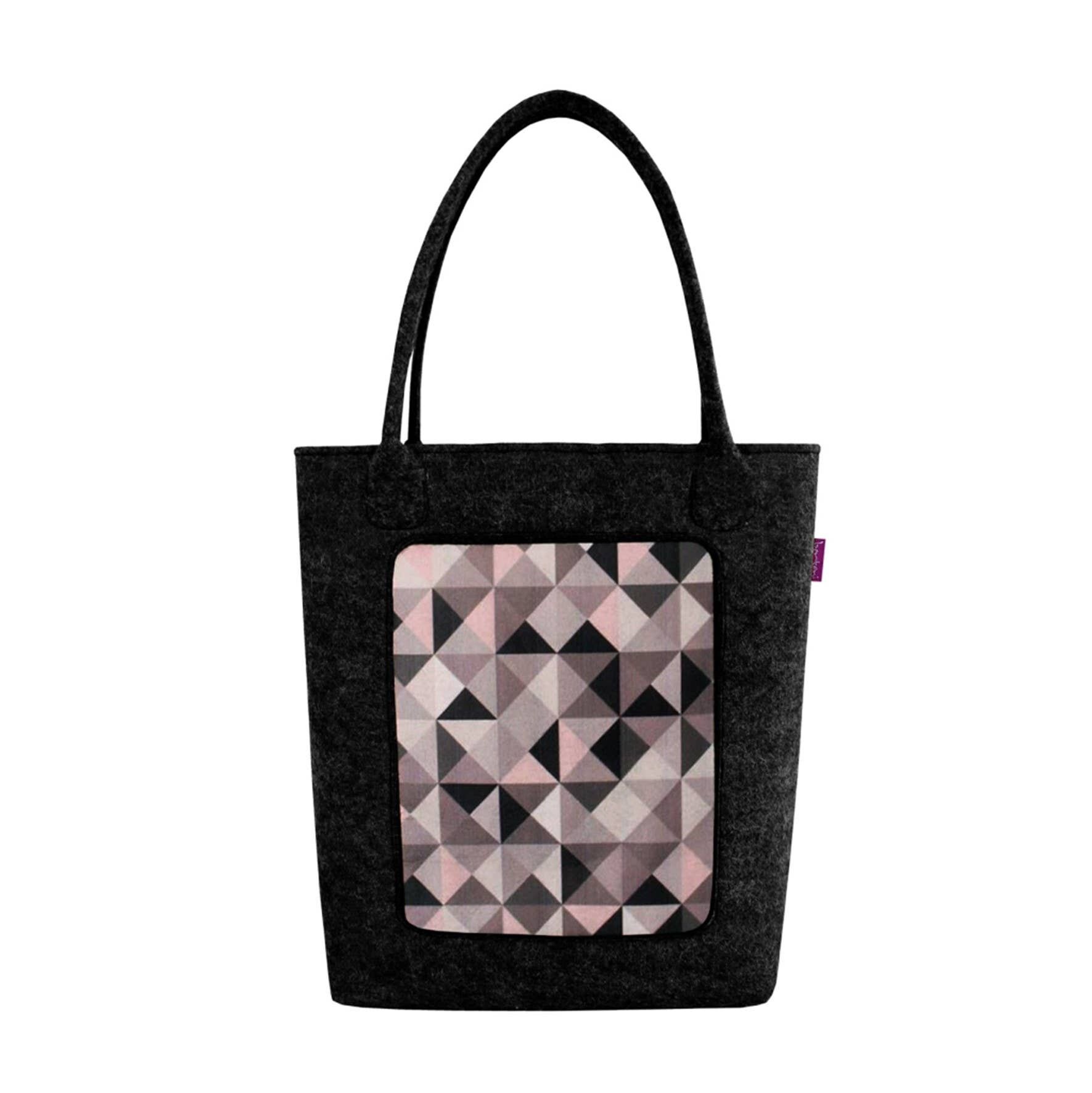 Borsa A Spalla Luca In Feltro Linea Swing Bertoni