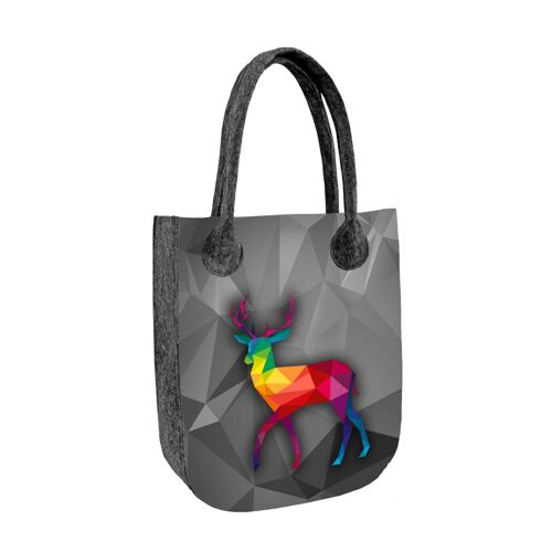 Max Shoulder Bag In Felt City Line Bertoni