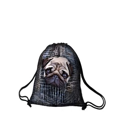 Mops-Rucksack aus Canvas-Sack Linie Bertoni