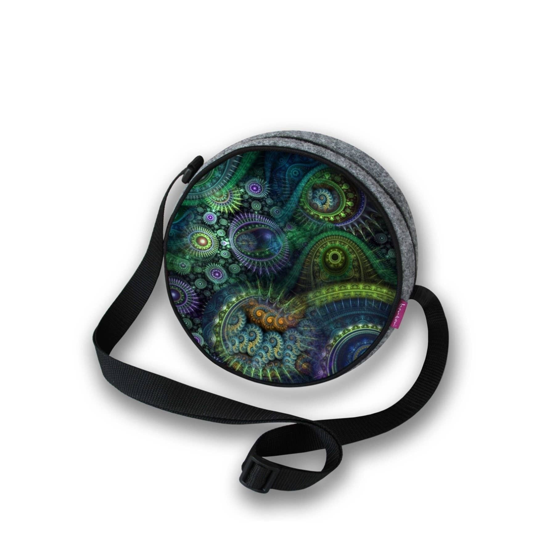 Umhängetasche Nirvana aus Filz mit Twist-Linie Bertoni