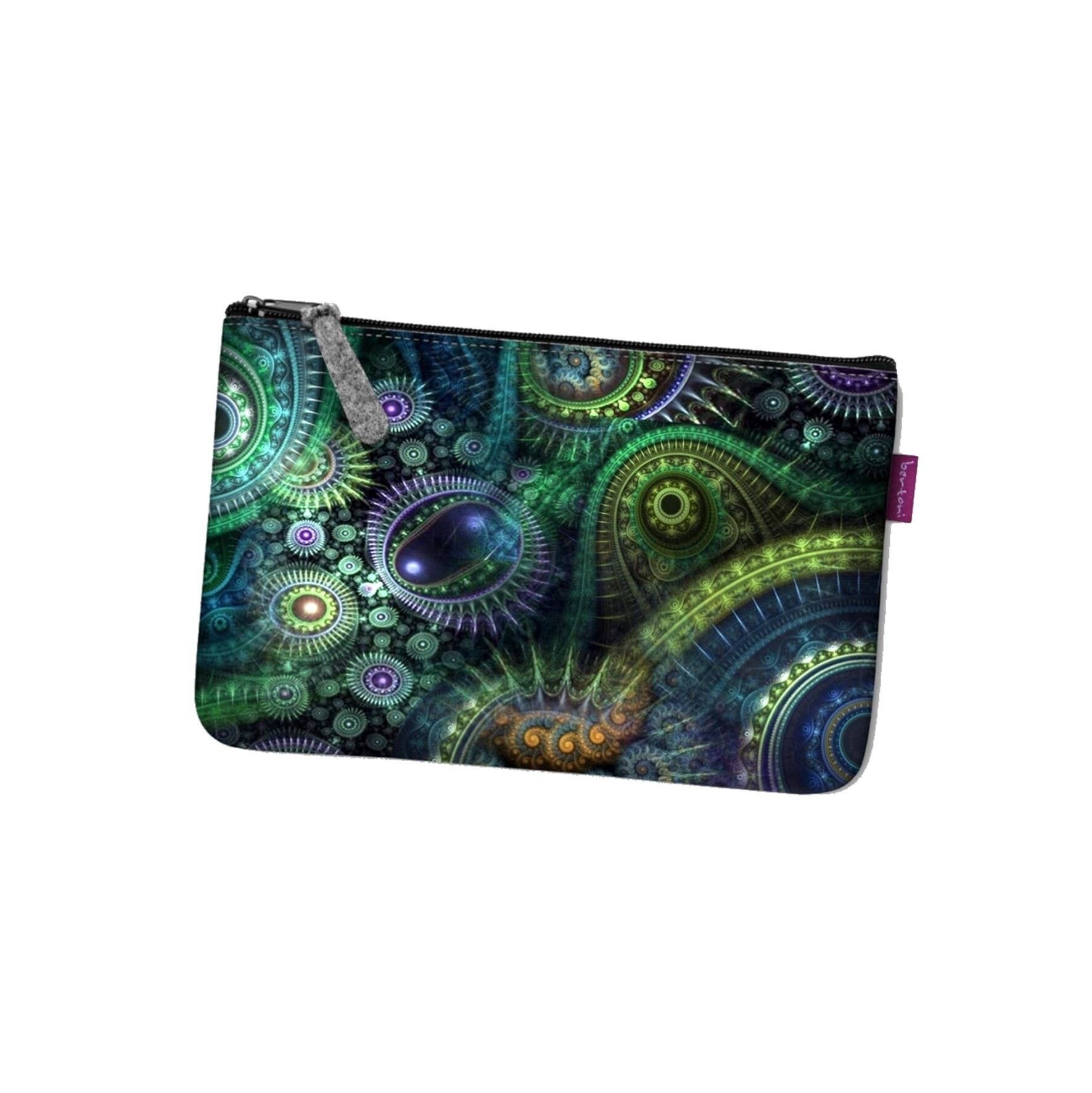 Pochette Nirvana In Feltro Grigio Linea Tasca Bertoni