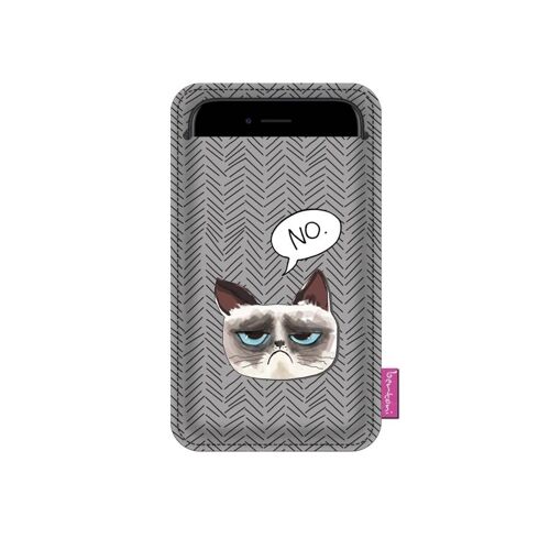 Custodia Smartphone No In Feltro Grigio Bertoni
