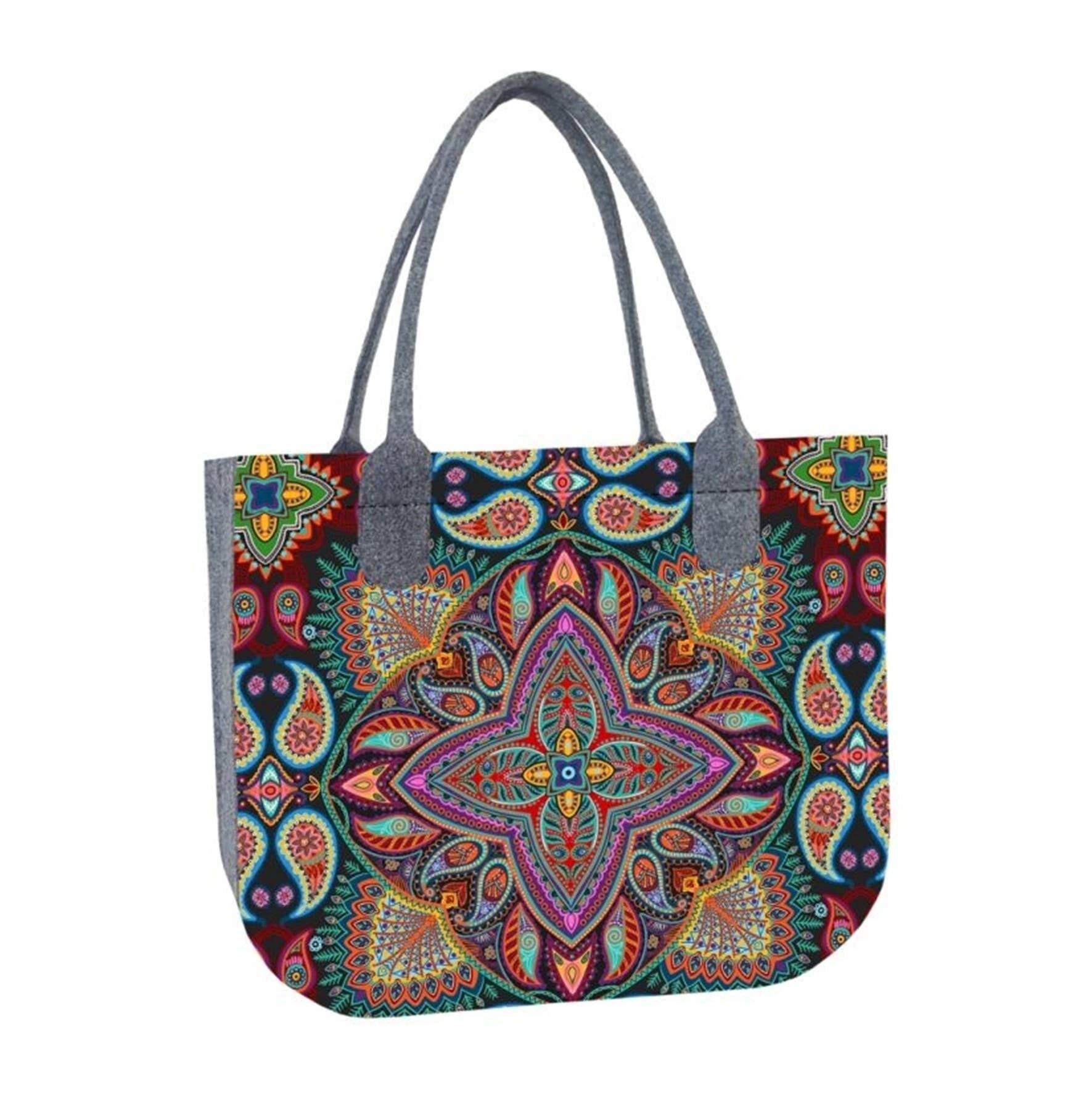 Sac à Bandoulière Polka En Feutre Lady XL Ligne Bertoni