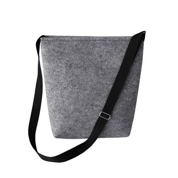 Borsa A Tracolla Coniglio In Feltro Grigio Della Linea Funky Bertoni 2