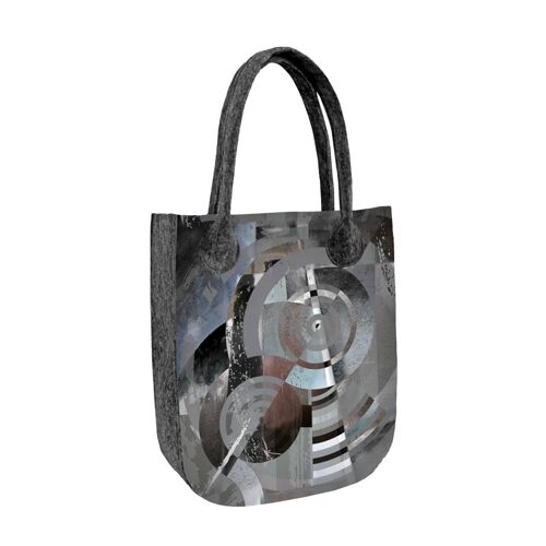 Reflex Shoulder Bag In Felt City Line Bertoni