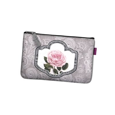 Romantic Pochette In Grey Felt Pocket Line Bertoni