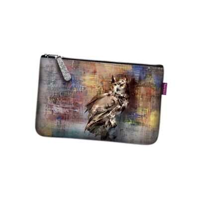 Pochette Rosalia En Feutre Gris Ligne Pocket Bertoni