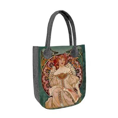 Borsa Shopper Secesia In Feltro Linea Stadt Bertoni