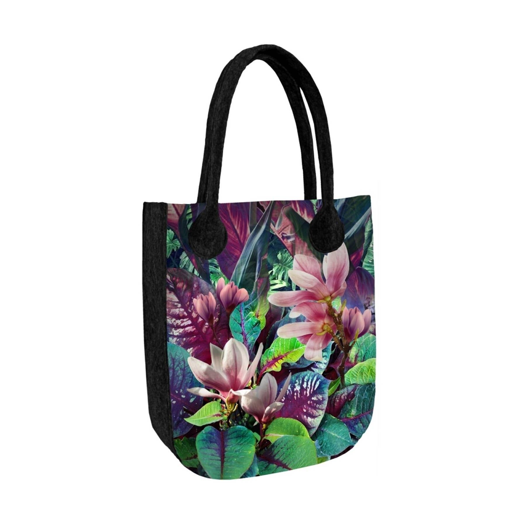 Sherazade Shoulder Bag In Felt City Anthracite Line Bertoni