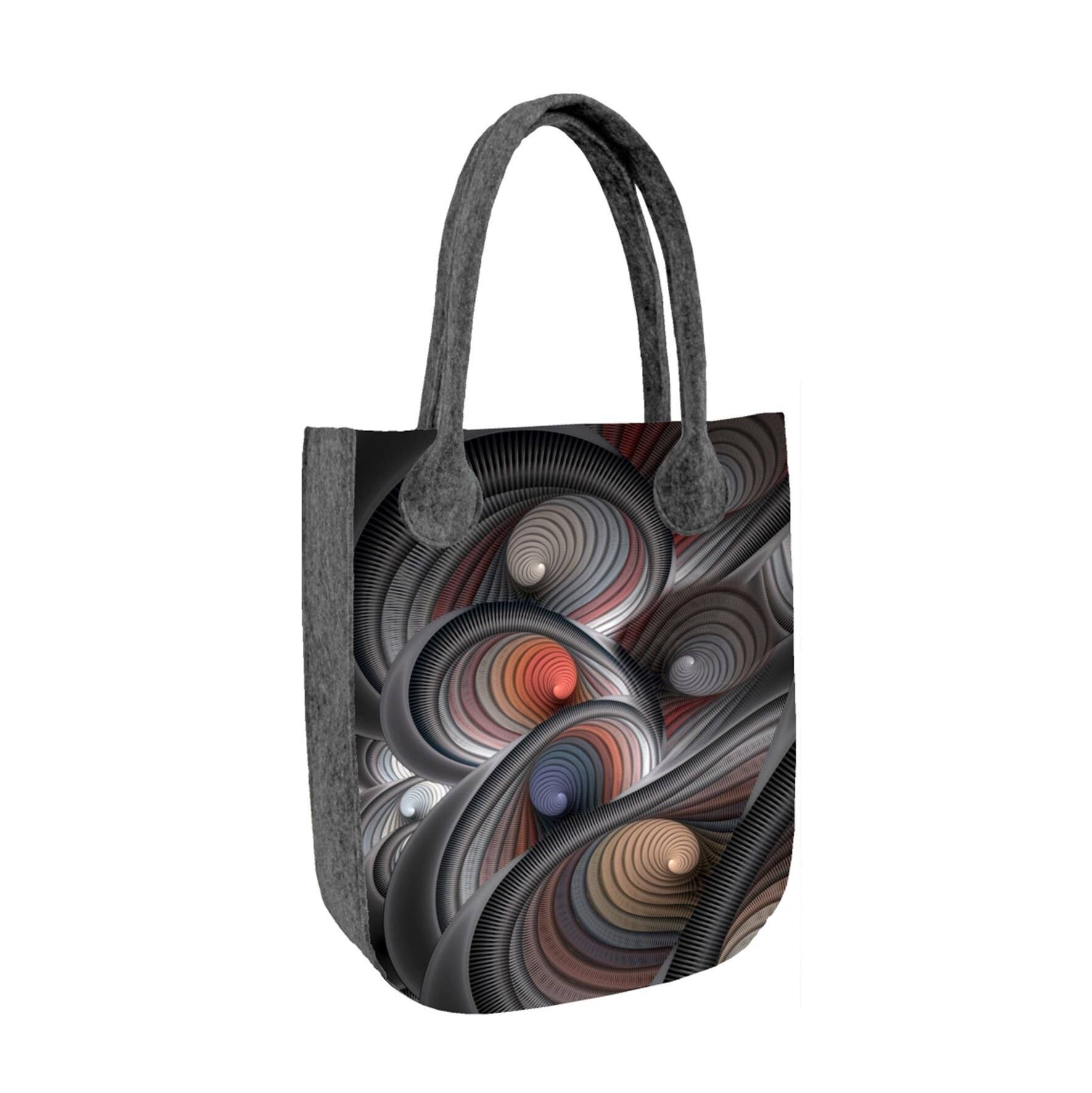 Borsa Shopper Spin En Feltro Linea City Bertoni