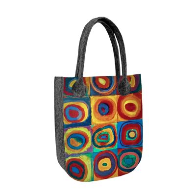 Estudio Borsa Shopper En Feltro Linea City Bertoni