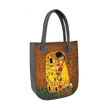 Borsa Shopper The Kiss In Feltro Linea Ville Bertoni 1