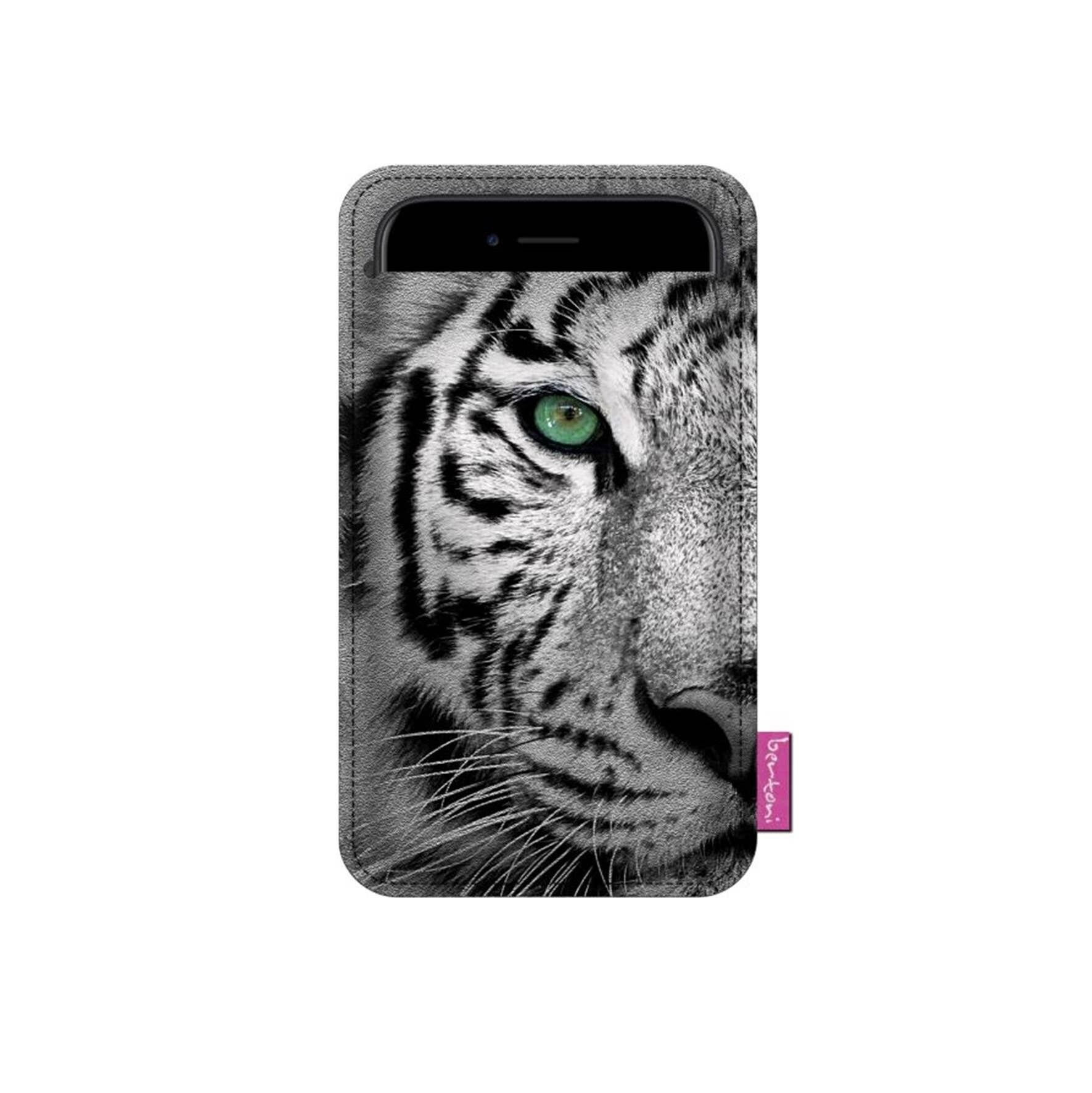 Custodia Smartphone Tiger In Feltro Grigio Bertoni