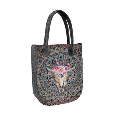 Borsa Shopper Totem In Feltro Linea City Bertoni