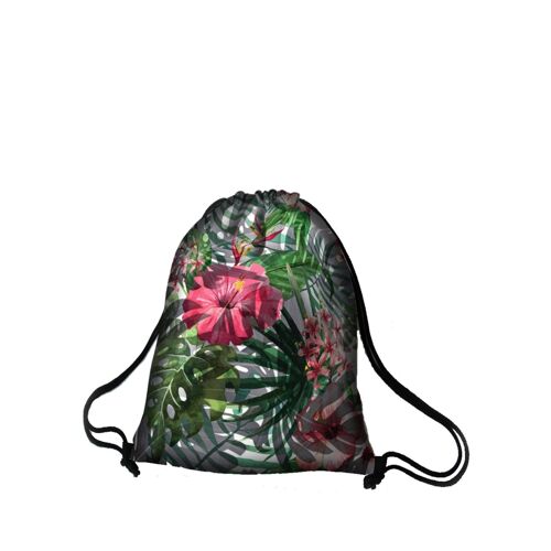 Tropic Backpack In Canvas Sack Line Bertoni