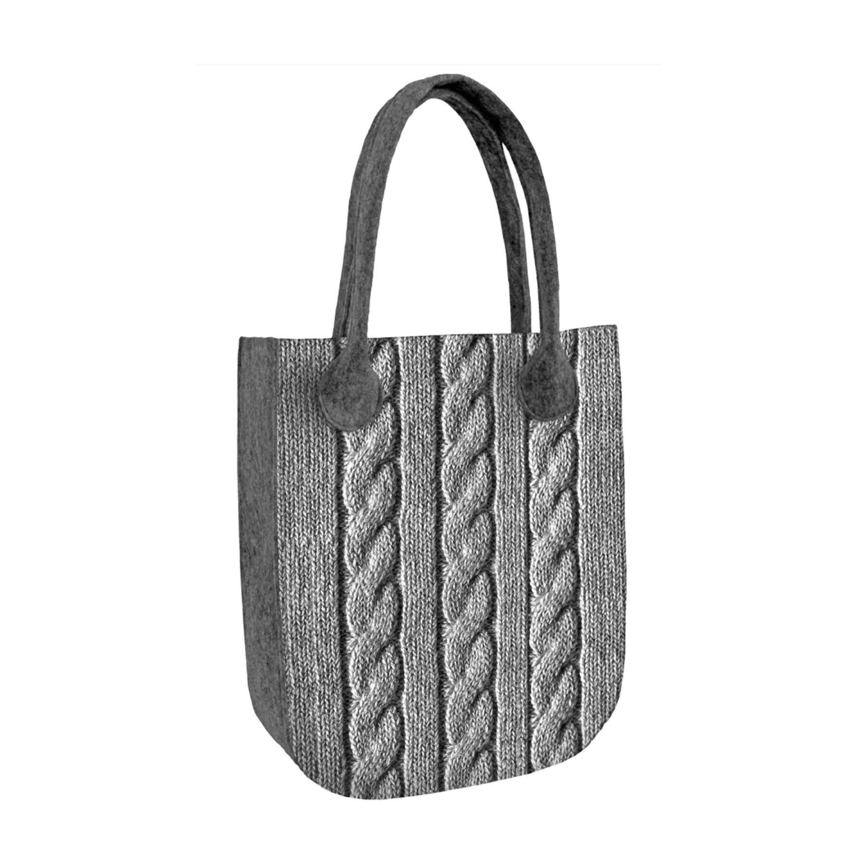 Borsa Shopper Warkocz A Feltro Linea City Bertoni