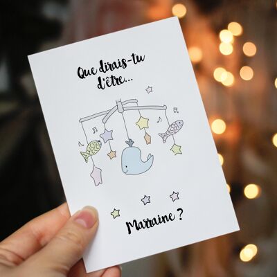 A6 - Birth card 'How would you like to be... godmother?'