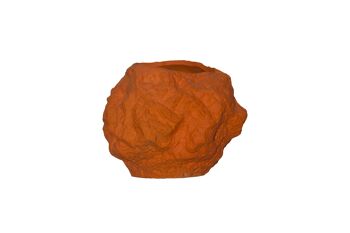 Vase en céramique w. look rock, en orange tendance CHU20OR 3