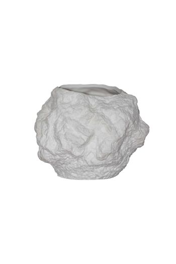 Vase en céramique w. look rock, design naturel tendance.CHU20WH 2