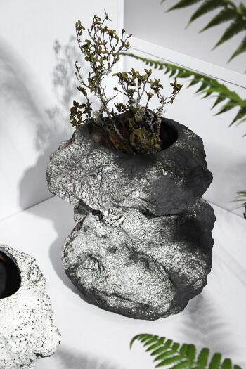 Vase rock tendance en céramique, noir, CHU32ZW 5