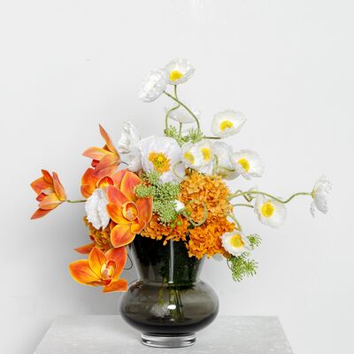 Edle Luxus-Vase aus dickem Glas des modernen Klassikers ROCHA 30GR